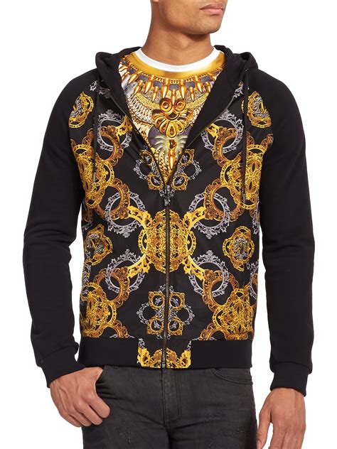 versace hoodie man|versace sweatshirt men's.